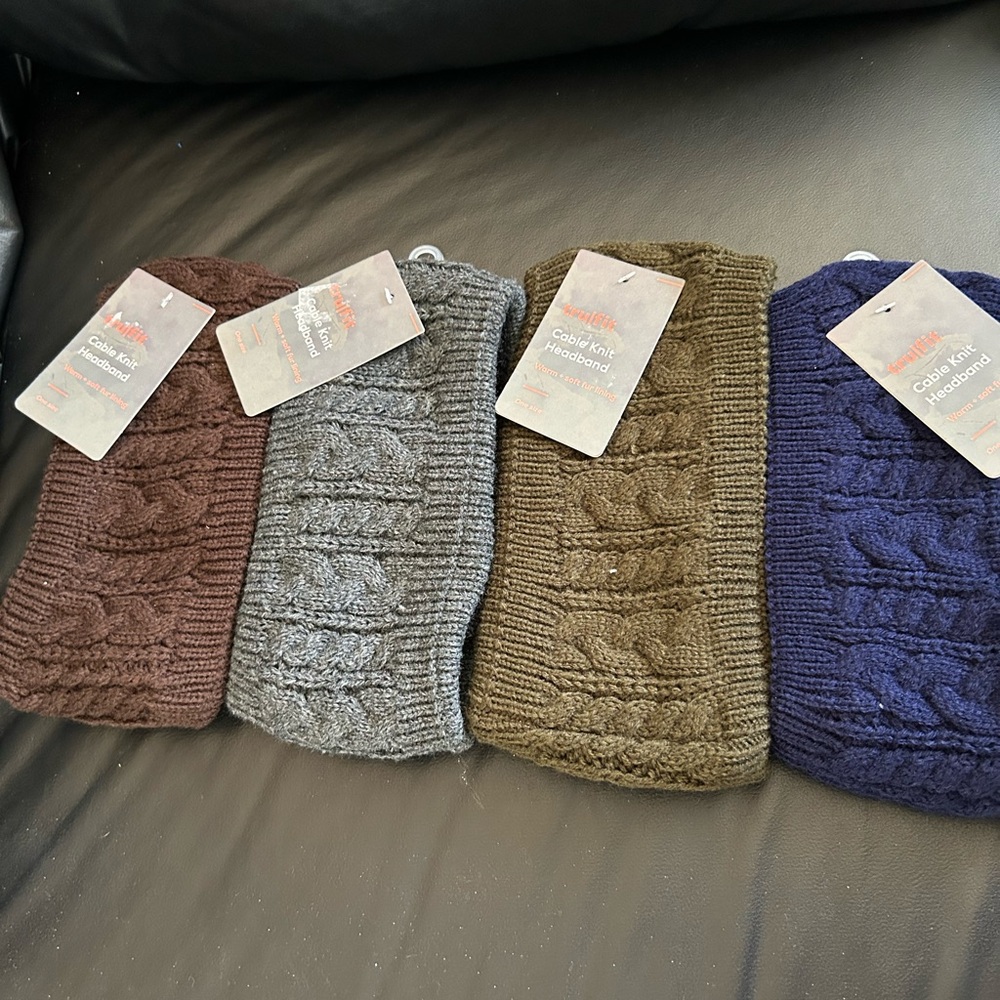 NWT fur lined ear band warmer